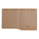 End Tab Fastener File Folders, Letter Size, Kraft, 50 Pack Folders Blue Summit Supplies