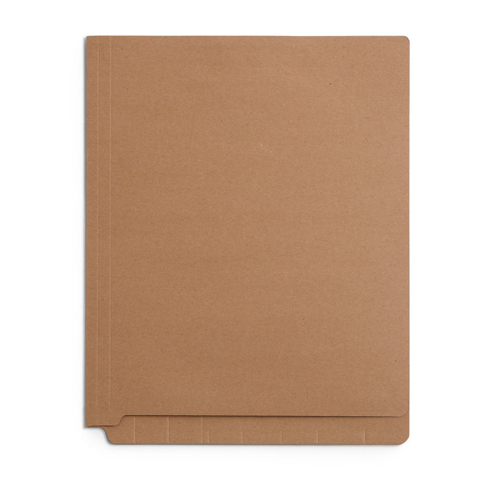 End Tab Fastener File Folders, Letter Size, Kraft, 50 Pack Folders Blue Summit Supplies