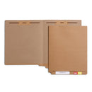 End Tab Fastener File Folders, Letter Size, Kraft, 50 Pack Folders Blue Summit Supplies