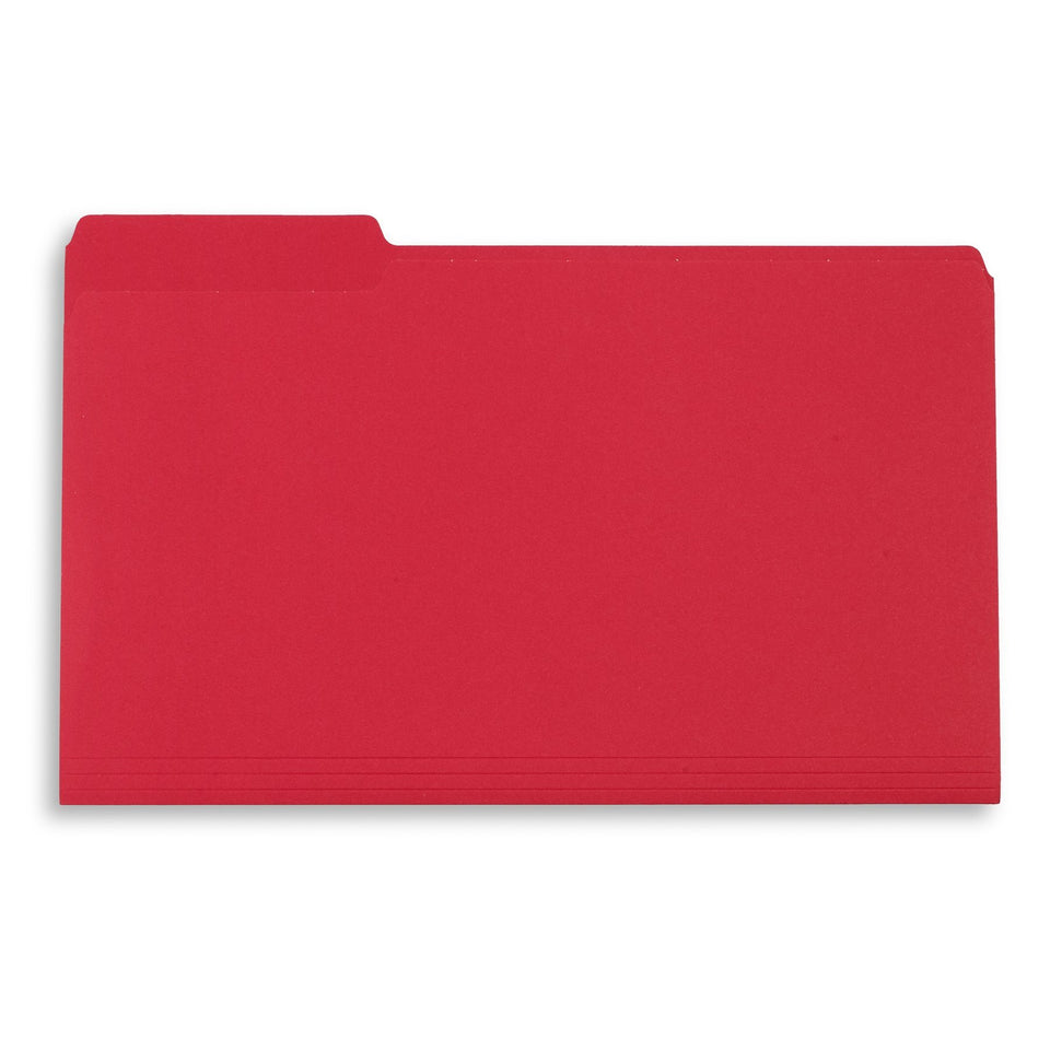 File Folders, Legal Size, Assorted Color, 100 Pack Folders Blue Summit Supplies