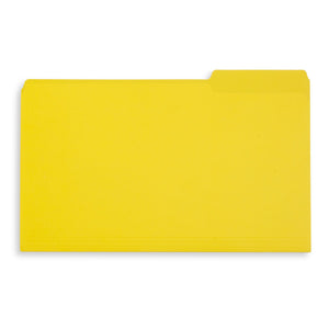 File Folders, Legal Size, Yellow, 100 Pack Folders Blue Summit Supplies