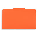 File Folders, Legal Size, Orange, 100 Pack Folders Blue Summit Supplies