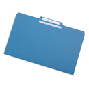 File Folders, Legal Size, Blue, 100 Pack Folders Blue Summit Supplies