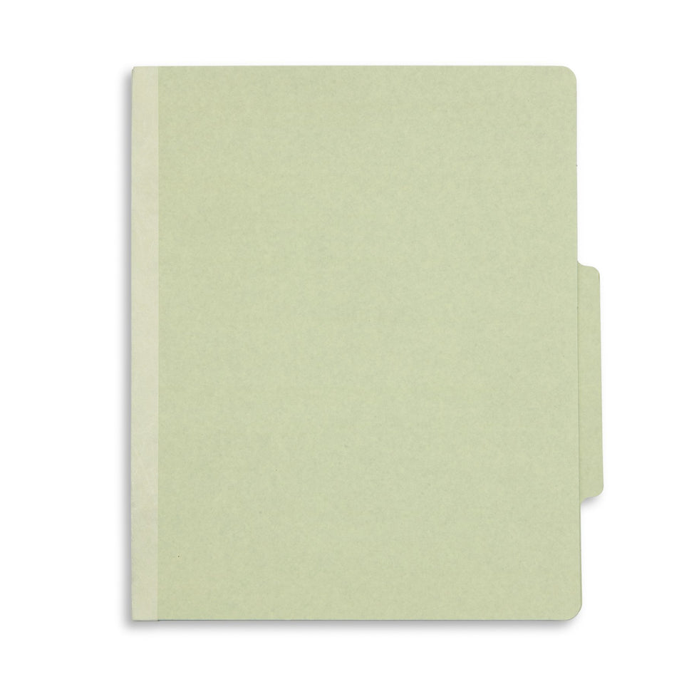 Classification Folders with 3 Dividers, Letter Size, Grey/Green, 10 Count Folders Blue Summit Supplies