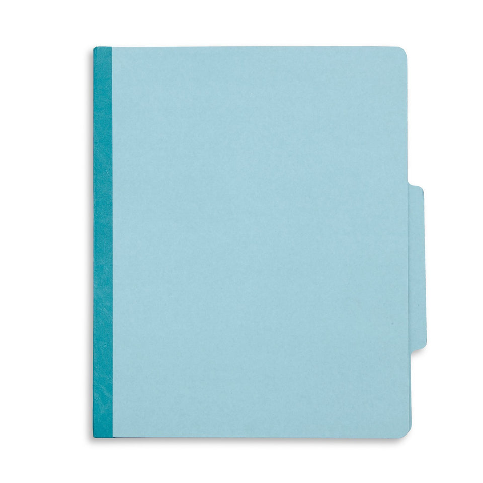 Classification Folders with 3 Dividers, Letter Size, Light Blue, 10 Count Folders Blue Summit Supplies