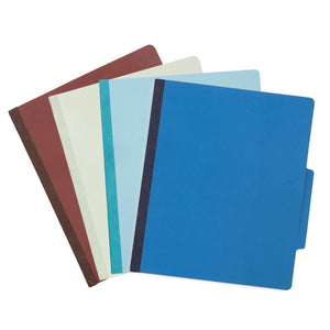 Classification Folders with 2 Dividers, Letter Size, Assorted Colors, 12 Count Folders Blue Summit Supplies