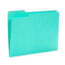 File Folders, Letter Size, Assorted Ocean Tone Colors, 100 Pack Folders Blue Summit Supplies