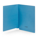 End Tab Fastener File Folders, Reinforced Tab, Letter Size, Blue, 50 Pack Folders Blue Summit Supplies