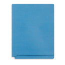 End Tab Fastener File Folders, Reinforced Tab, Letter Size, Blue, 50 Pack Folders Blue Summit Supplies