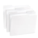 File Folders, Letter Size, White, 100 Pack Folders Blue Summit Supplies