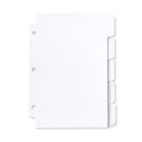 Mini 3 Ring Binder Dividers, 8.5” x 5.5”, 1/5 Cut Tabs, 30 Pack Binder Dividers Blue Summit Supplies