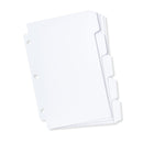Mini 3 Ring Binder Dividers, 8.5” x 5.5”, 1/5 Cut Tabs, 30 Pack Binder Dividers Blue Summit Supplies