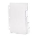 Mini 3 Ring Binder Dividers, 8.5” x 5.5”, 1/5 Cut Tabs, 30 Pack Binder Dividers Blue Summit Supplies