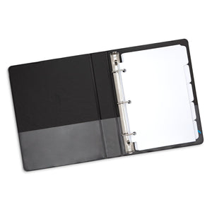 Mini 3 Ring Binder Dividers, 8.5” x 5.5”, 1/5 Cut Tabs, 30 Pack Binder Dividers Blue Summit Supplies
