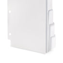 Mini 3 Ring Binder Dividers, 8.5” x 5.5”, 1/5 Cut Tabs, 30 Pack Binder Dividers Blue Summit Supplies