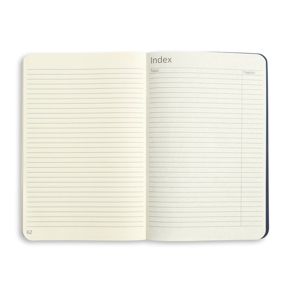 Linen Executive Journals, Lined Paper, 3 Pack Notebooks Blue Summit Supplies