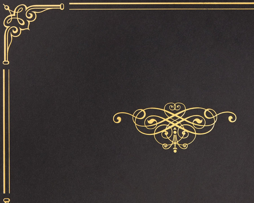 Black Award Certificate Holders with Gold Foil, Letter Size, 25 Pack Folders Blue Summit Supplies
