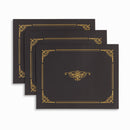 Black Award Certificate Holders with Gold Foil, Letter Size, 25 Pack Folders Blue Summit Supplies