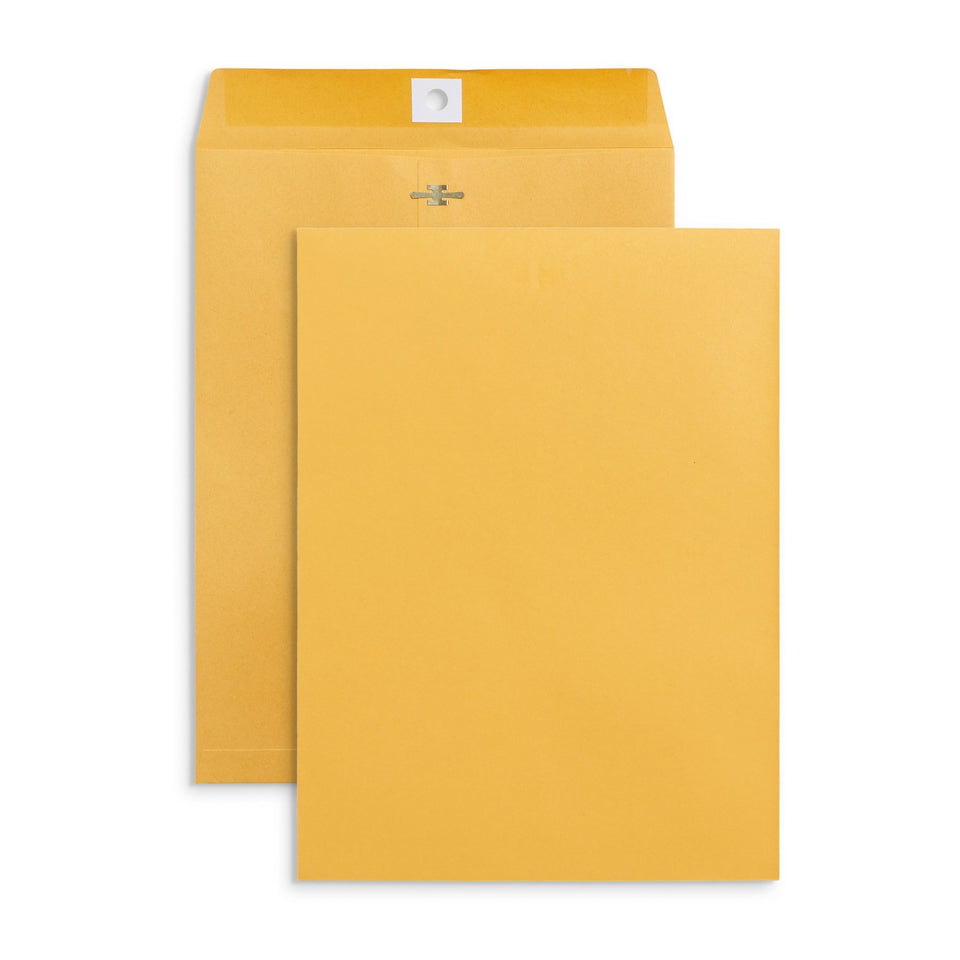 Clasp Envelopes, 9” x 12”, Kraft Paper, 100 Pack Envelopes Blue Summit Supplies