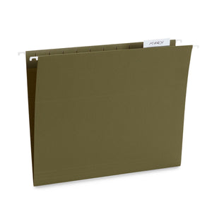 Hanging File Folders, Letter Size, Green, 25 Pack Folders Blue Summit Supplies