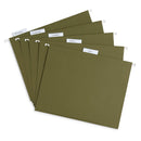 Hanging File Folders, Letter Size, Green, 25 Pack Folders Blue Summit Supplies