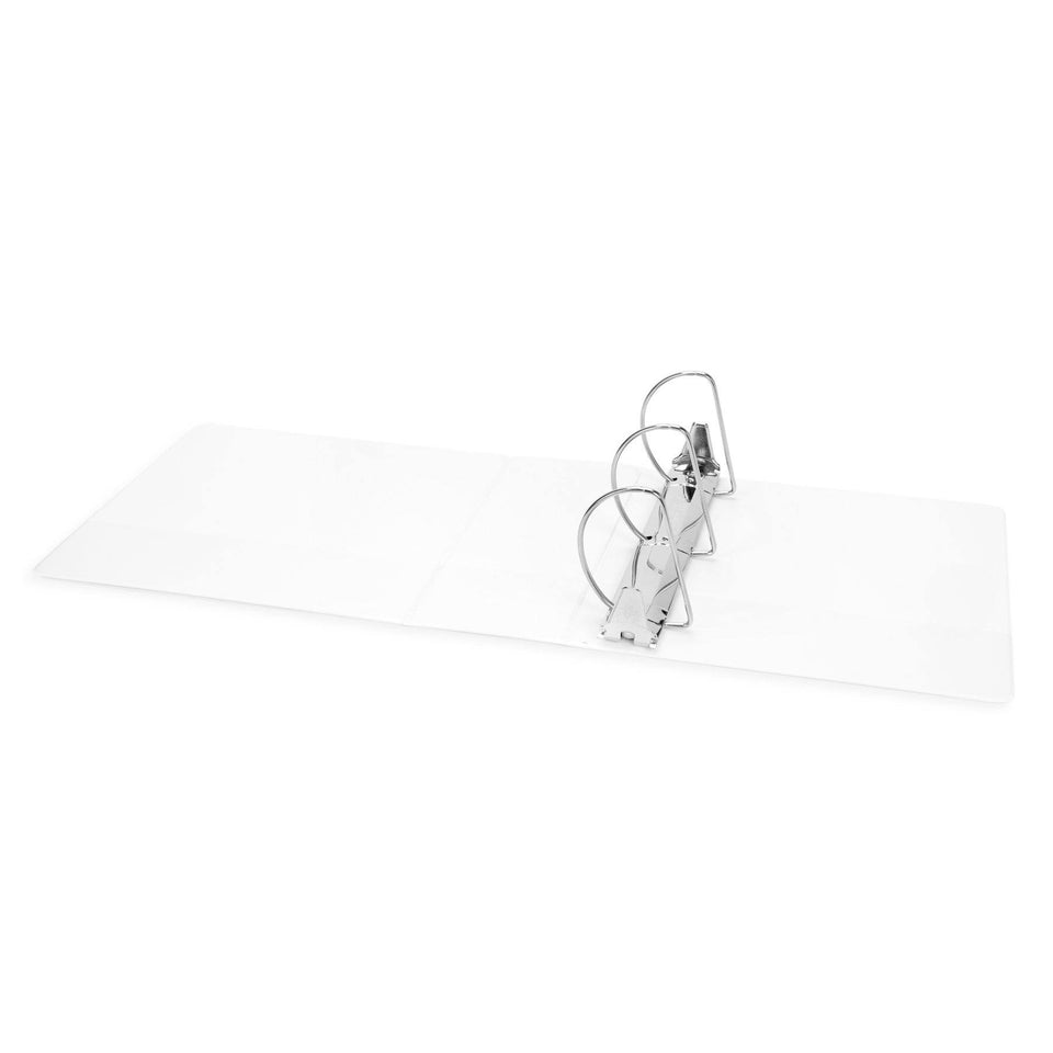 5" 3-Ring Binder, White binders Blue Summit Supplies