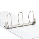 5" 3-Ring Binder, White binders Blue Summit Supplies