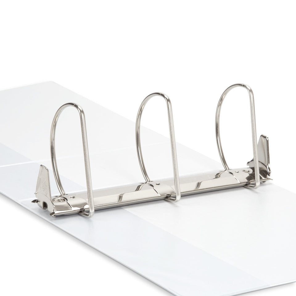 5" 3-Ring Binder, White binders Blue Summit Supplies