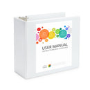 5" 3-Ring Binder, White binders Blue Summit Supplies