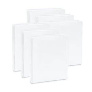 1” Mini 3-Ring Binder, White, 6 Count binders Blue Summit Supplies 