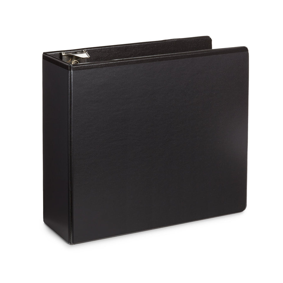 5" 3-Ring Binder, Black binders Blue Summit Supplies