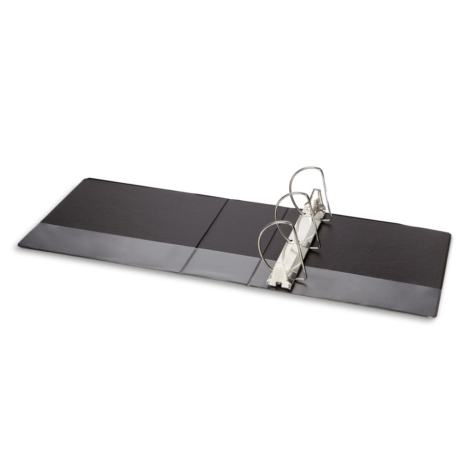 5" 3-Ring Binder, Black binders Blue Summit Supplies