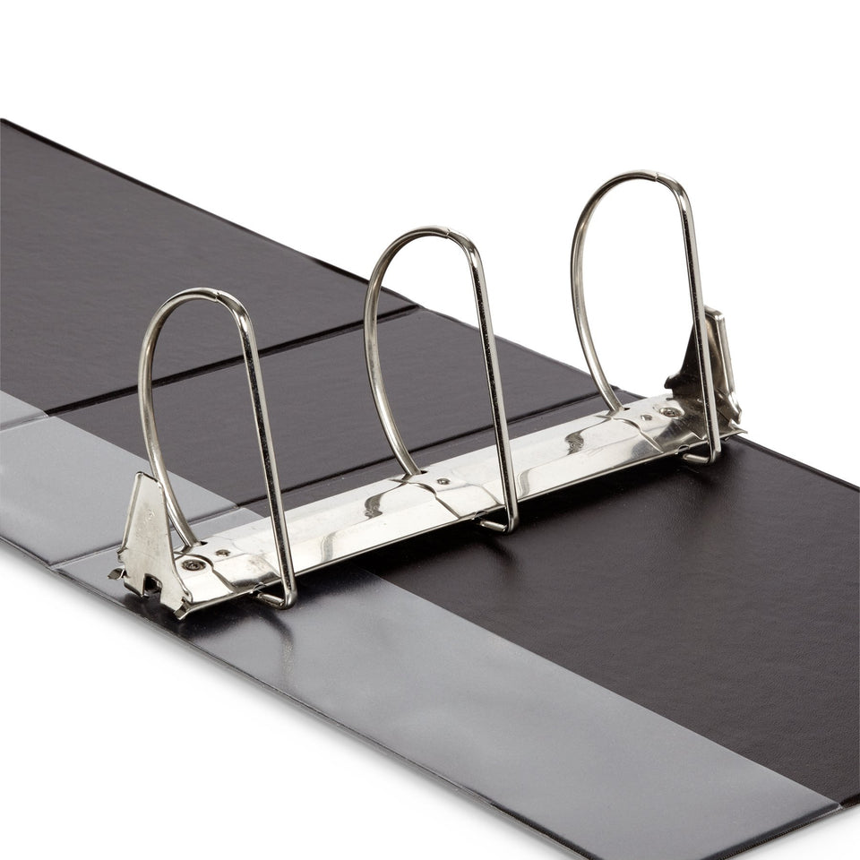 5" 3-Ring Binder, Black binders Blue Summit Supplies