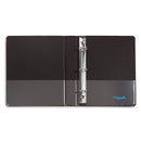 1” Mini 3-Ring Binder, Black, 6 Count binders Blue Summit Supplies