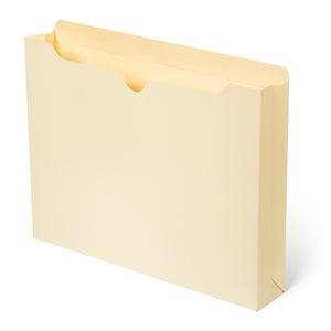 2" Expanding File Jacket, Letter Size, Manila, 50 Pack Folders Blue Summit Supplies