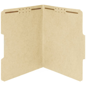 Fastener File Folders, Legal Size, Manila, 50 Pack Folders Blue Summit Supplies