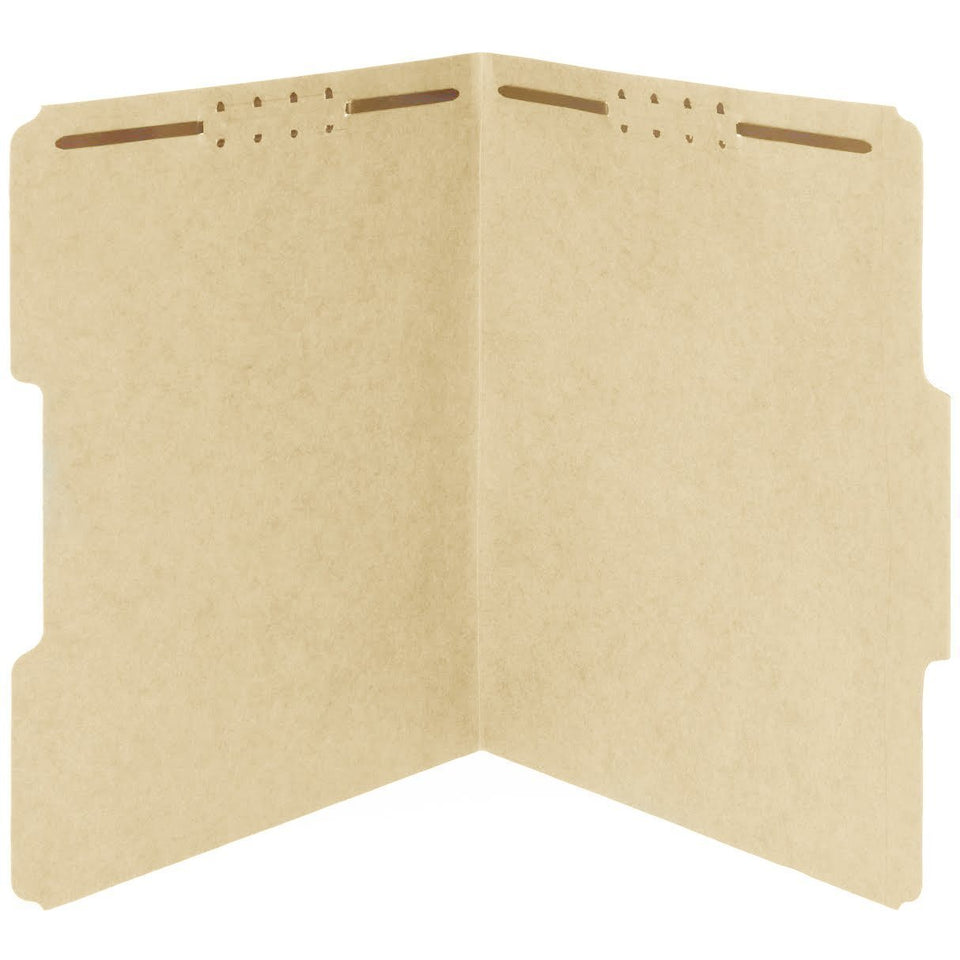 Fastener File Folders, Legal Size, Manila, 50 Pack Folders Blue Summit Supplies