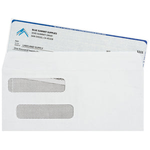 Blank Check Stock, Perforated, 500 Sheets Business Forms Blue Summit Supplies