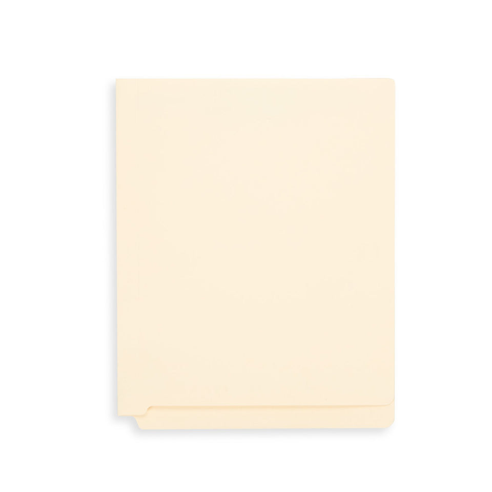 End Tab Fastener File Folders, Letter Size, Manila, 50 Pack Folders Blue Summit Supplies