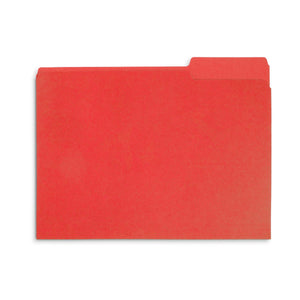 File Folders, Letter Size, Red, 100 Pack Folders Blue Summit Supplies