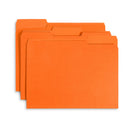File Folders, Letter Size, Orange, 100 Pack Folders Blue Summit Supplies