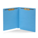 End Tab Fastener File Folders, Letter Size, Blue, 50 Pack Folders Blue Summit Supplies