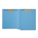 End Tab Fastener File Folders, Letter Size, Blue, 50 Pack Folders Blue Summit Supplies