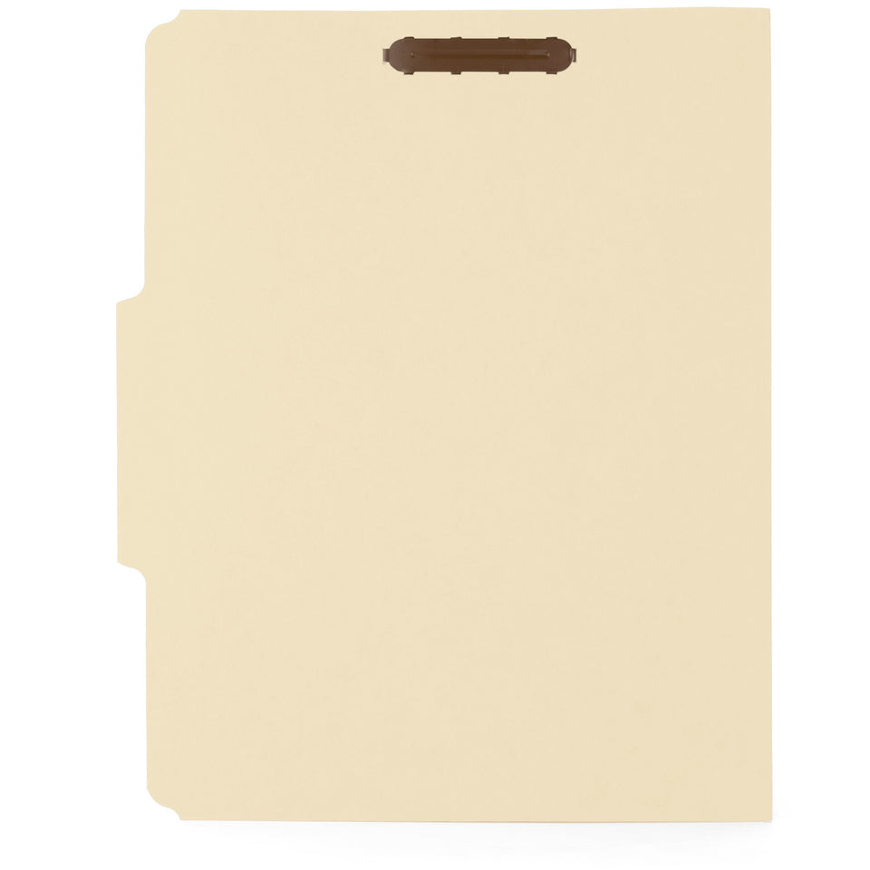 Fastener File Folders, Letter Size, Manila, 50 Pack Folders Blue Summit Supplies