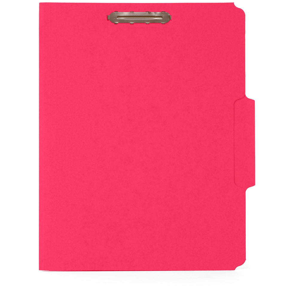 Fastener File Folders, Letter Size, Red, 50 Pack Folders Blue Summit Supplies