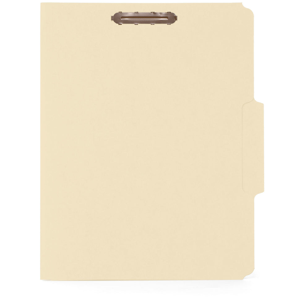 Fastener File Folders, Letter Size, Manila, 50 Pack Folders Blue Summit Supplies