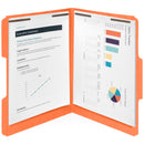 Blue Summit Supplies Fastener Folders, Reinforced, Letter, 1/3 Tab, Orange, 50 Pack Fastener Folders Blue Summit Supplies