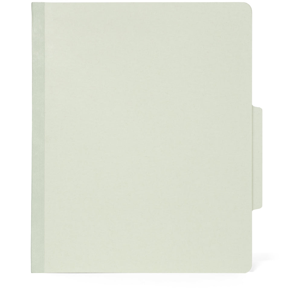 Classification Folders with 2 Dividers, Letter Size, Gray/Green, 10 Count Folders Blue Summit Supplies