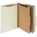 Classification Folders with 2 Dividers, Letter Size, Gray/Green, 10 Count Folders Blue Summit Supplies