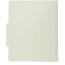 Classification Folders with 2 Dividers, Letter Size, Gray/Green, 10 Count Folders Blue Summit Supplies